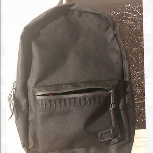 Herschel black backpack.